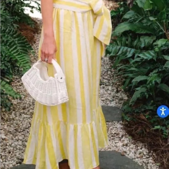 TUCKERNUCK x Cameran Eubanks Wimberly
Striped Yellow and White Women's Skirt - Picture 3 of 3